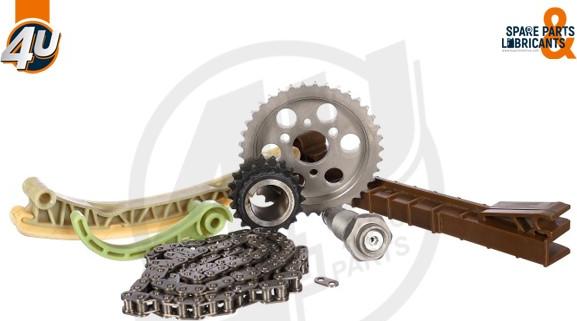 4U Autoparts 44056MR - Комплект ангренажна верига vvparts.bg