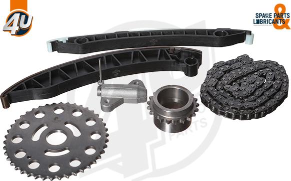 4U Autoparts 44185RN - Комплект ангренажна верига vvparts.bg