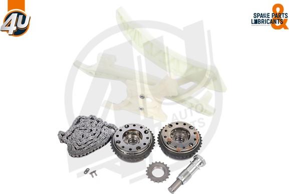 4U Autoparts 44132BW - Комплект ангренажна верига vvparts.bg