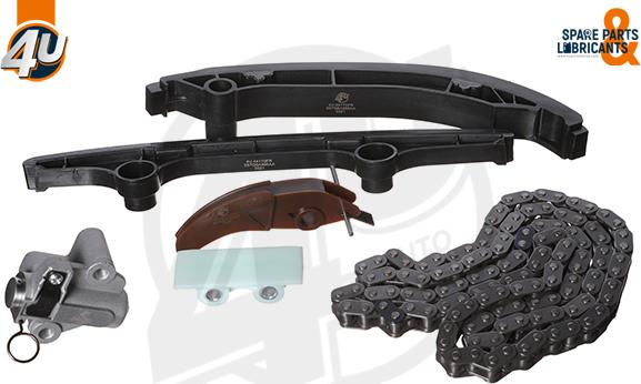 4U Autoparts 44170FR - Комплект ангренажна верига vvparts.bg