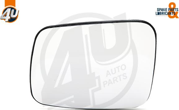 4U Autoparts 41545VV - Стъкло на огледало, външно огледало vvparts.bg