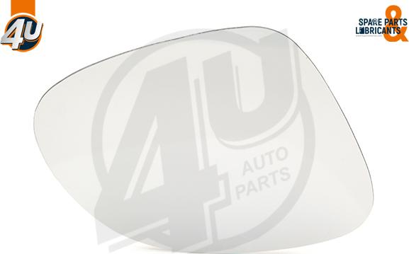 4U Autoparts 41541VV - Стъкло на огледало, външно огледало vvparts.bg