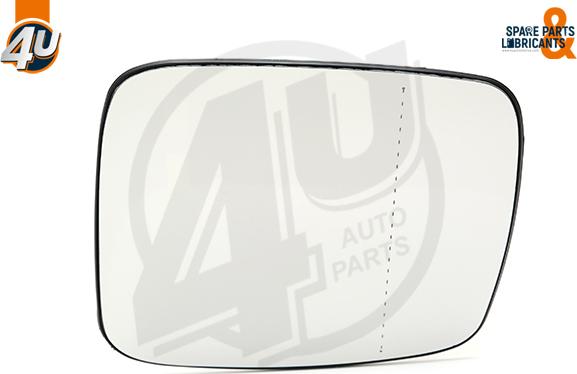 4U Autoparts 41542VV - Стъкло на огледало, външно огледало vvparts.bg