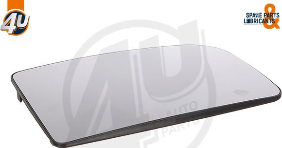 4U Autoparts 41550VV - Стъкло на огледало, външно огледало vvparts.bg