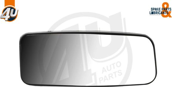 4U Autoparts 41504MR - Стъкло на огледало, външно огледало vvparts.bg