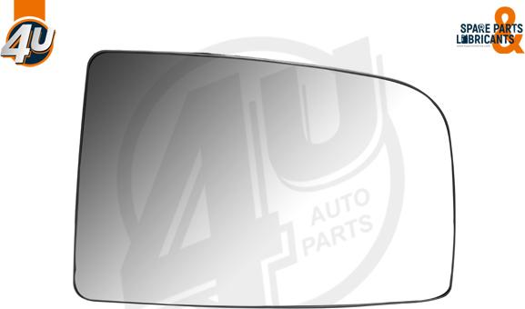 4U Autoparts 41506MR - Стъкло на огледало, външно огледало vvparts.bg