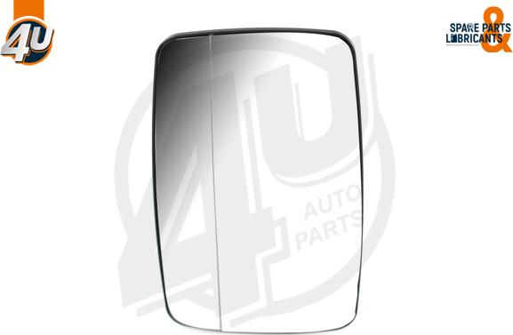 4U Autoparts 41500MR - Стъкло на огледало, външно огледало vvparts.bg