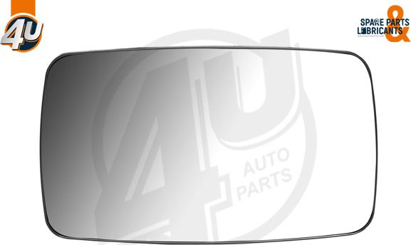 4U Autoparts 41502MR - Стъкло на огледало, външно огледало vvparts.bg