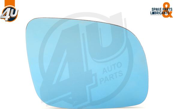 4U Autoparts 41519VV - Стъкло на огледало, външно огледало vvparts.bg