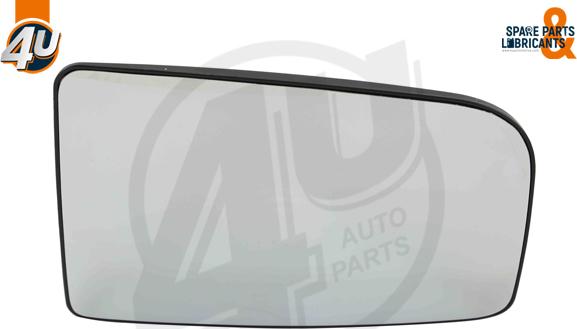 4U Autoparts 41510MR - Стъкло на огледало, външно огледало vvparts.bg