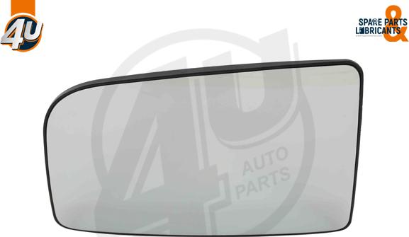 4U Autoparts 41511MR - Стъкло на огледало, външно огледало vvparts.bg