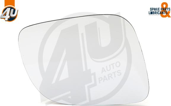 4U Autoparts 41517VV - Стъкло на огледало, външно огледало vvparts.bg