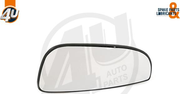 4U Autoparts 41582PU - Стъкло на огледало, широкоъгълно огледало vvparts.bg