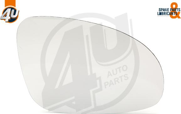 4U Autoparts 41521VV - Стъкло на огледало, външно огледало vvparts.bg