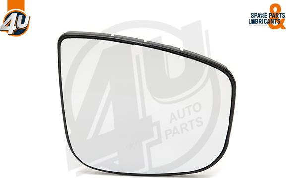 4U Autoparts 41573PU - Стъкло на огледало, външно огледало vvparts.bg