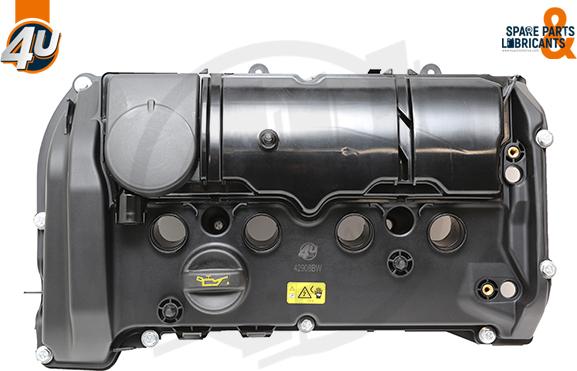 4U Autoparts 42908BW - Капак на клапаните (на цилиндровата глава) vvparts.bg