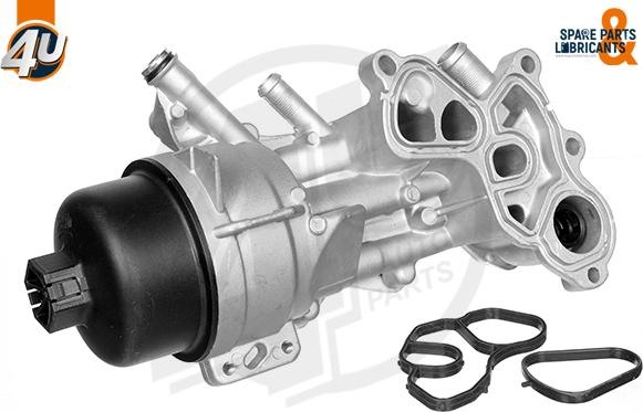 4U Autoparts 14396PU - Маслен радиатор, двигателно масло vvparts.bg