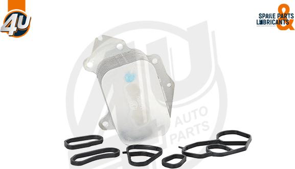 4U Autoparts 14280PU - Маслен радиатор, двигателно масло vvparts.bg