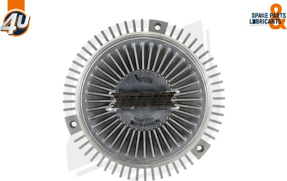 4U Autoparts 15153BW - Съединител, вентилатор на радиатора vvparts.bg