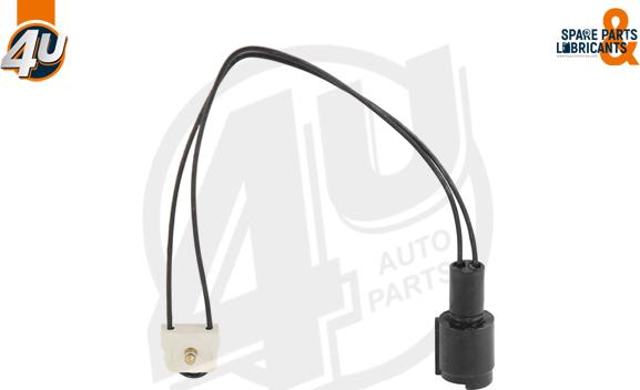 4U Autoparts 12400BW - Предупредителен контактен сензор, износване на накладките vvparts.bg