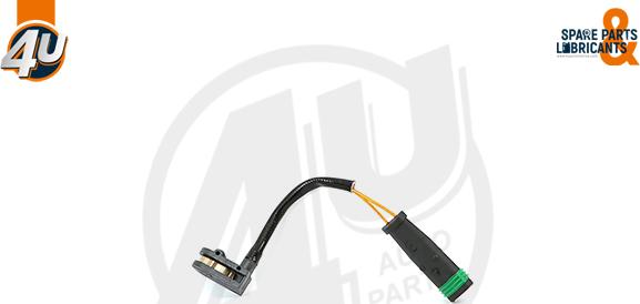 4U Autoparts 12367MR - Предупредителен контактен сензор, износване на накладките vvparts.bg