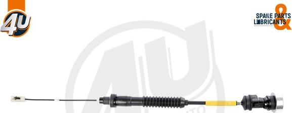 4U Autoparts 38285PU - Въжен механизъм, задействане на съединителя vvparts.bg