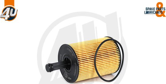 4U Autoparts 33881VV - Маслен филтър vvparts.bg