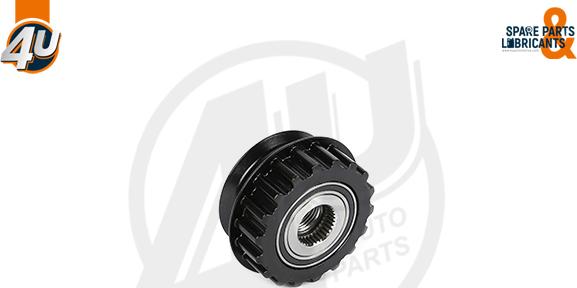 4U Autoparts 32616VV - Ремъчна шайба, генератор vvparts.bg