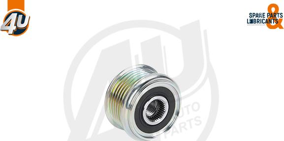 4U Autoparts 32613VV - Ремъчна шайба, генератор vvparts.bg