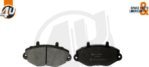 4U Autoparts 22693FR - Комплект спирачно феродо, дискови спирачки vvparts.bg