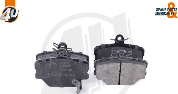 4U Autoparts 22120MR - Комплект спирачно феродо, дискови спирачки vvparts.bg