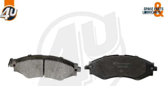 4U Autoparts 22833CH - Комплект спирачно феродо, дискови спирачки vvparts.bg