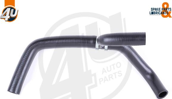 4U Autoparts 27180DF - Маркуч на радиатора vvparts.bg