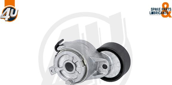 4U Autoparts 72502PU - Ремъчен обтегач, пистов ремък vvparts.bg