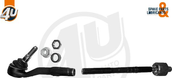 4U Autoparts J66988 - Напречна кормилна щанга vvparts.bg