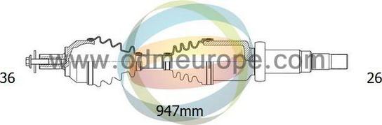 4X4 ESTANFI EST-18-152080 - Полуоска vvparts.bg