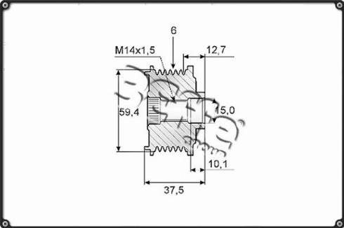 3Effe Group F0099G - Ремъчна шайба, генератор vvparts.bg