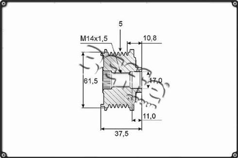 3Effe Group F0098G - Ремъчна шайба, генератор vvparts.bg