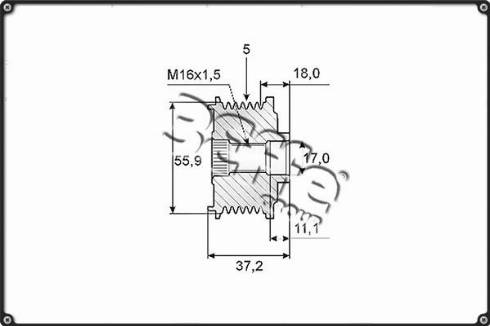 3Effe Group F0069G - Ремъчна шайба, генератор vvparts.bg