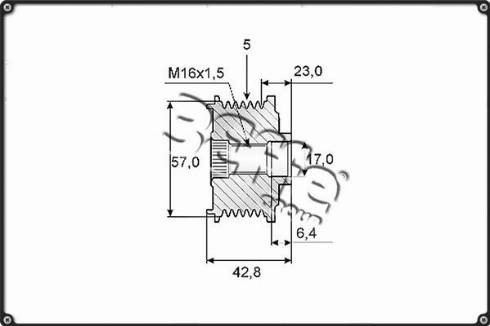 3Effe Group F0067G - Ремъчна шайба, генератор vvparts.bg