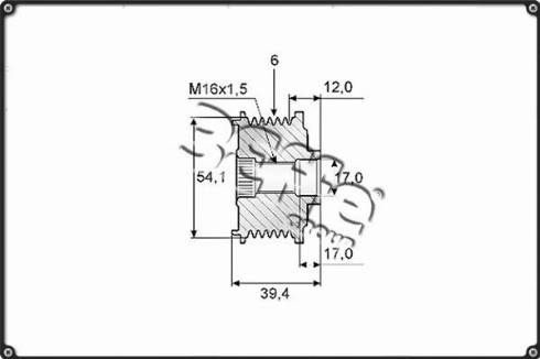 3Effe Group F0014G - Ремъчна шайба, генератор vvparts.bg