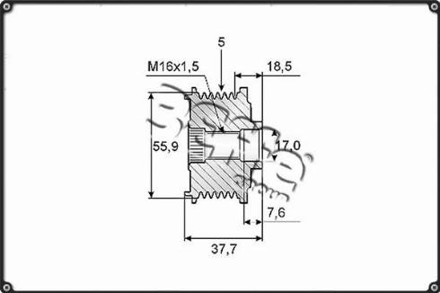 3Effe Group F0018G - Ремъчна шайба, генератор vvparts.bg