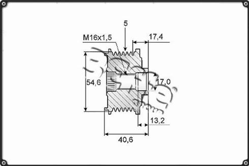 3Effe Group F0076G - Ремъчна шайба, генератор vvparts.bg