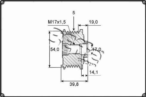 3Effe Group F0196G - Ремъчна шайба, генератор vvparts.bg