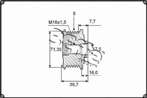 3Effe Group F0165G - Ремъчна шайба, генератор vvparts.bg