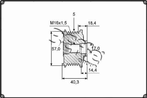 3Effe Group F0138G - Ремъчна шайба, генератор vvparts.bg