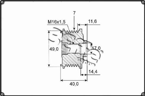 3Effe Group F0245G - Ремъчна шайба, генератор vvparts.bg