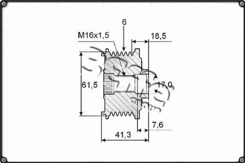 3Effe Group F0207G - Ремъчна шайба, генератор vvparts.bg