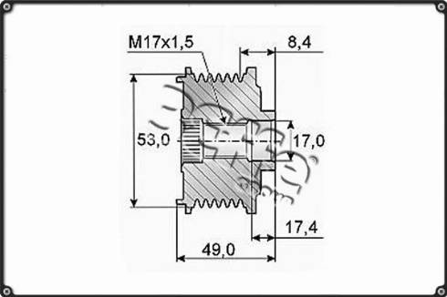 3Effe Group F0236G - Ремъчна шайба, генератор vvparts.bg