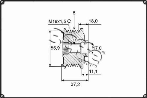 3Effe Group F0230G - Ремъчна шайба, генератор vvparts.bg